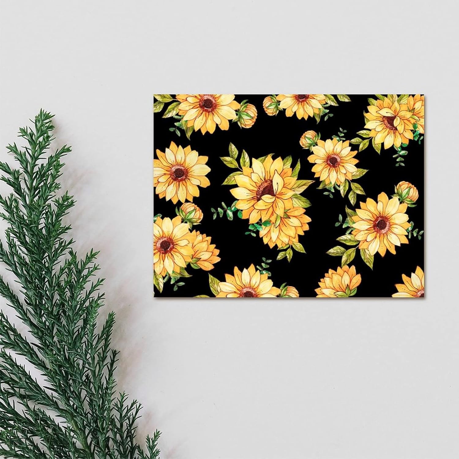 Farm Sunflowers Daisy Wood Sign 18x24in
