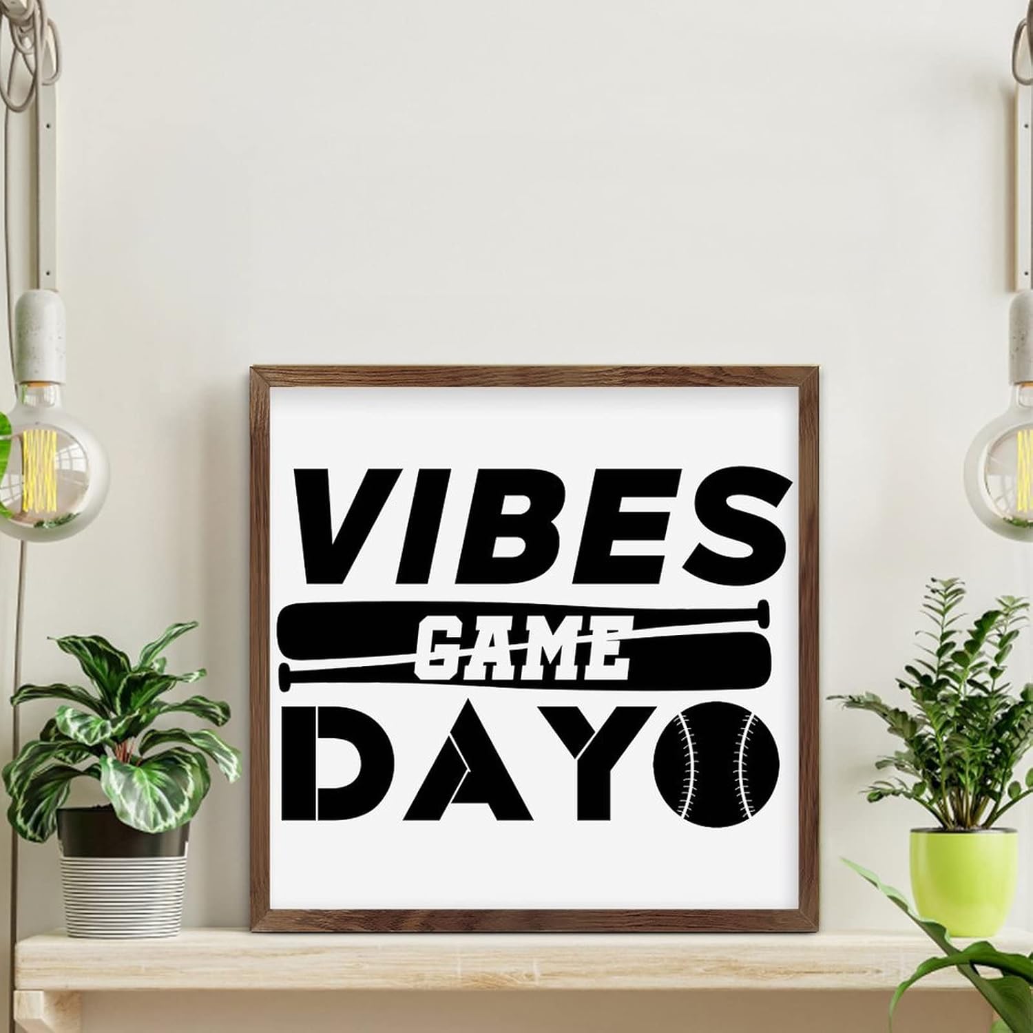 Nintydays Inspirational Wooden Wall Decor Sign 12x12 Inch