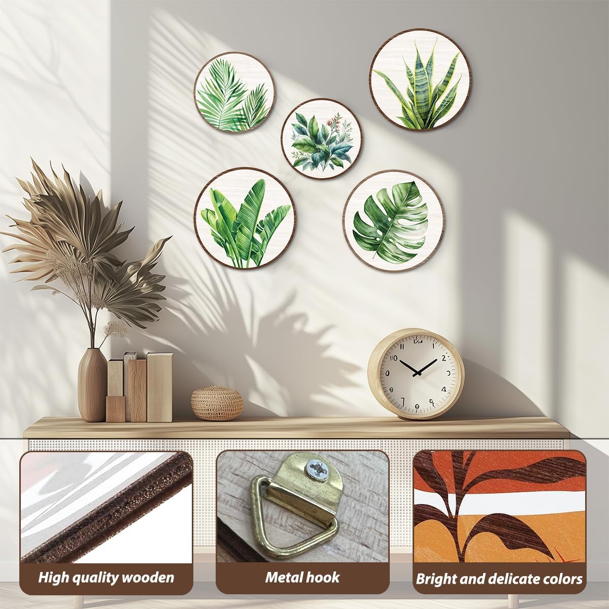 CSHVJ 5 Piece Botanical Wall Art Decor