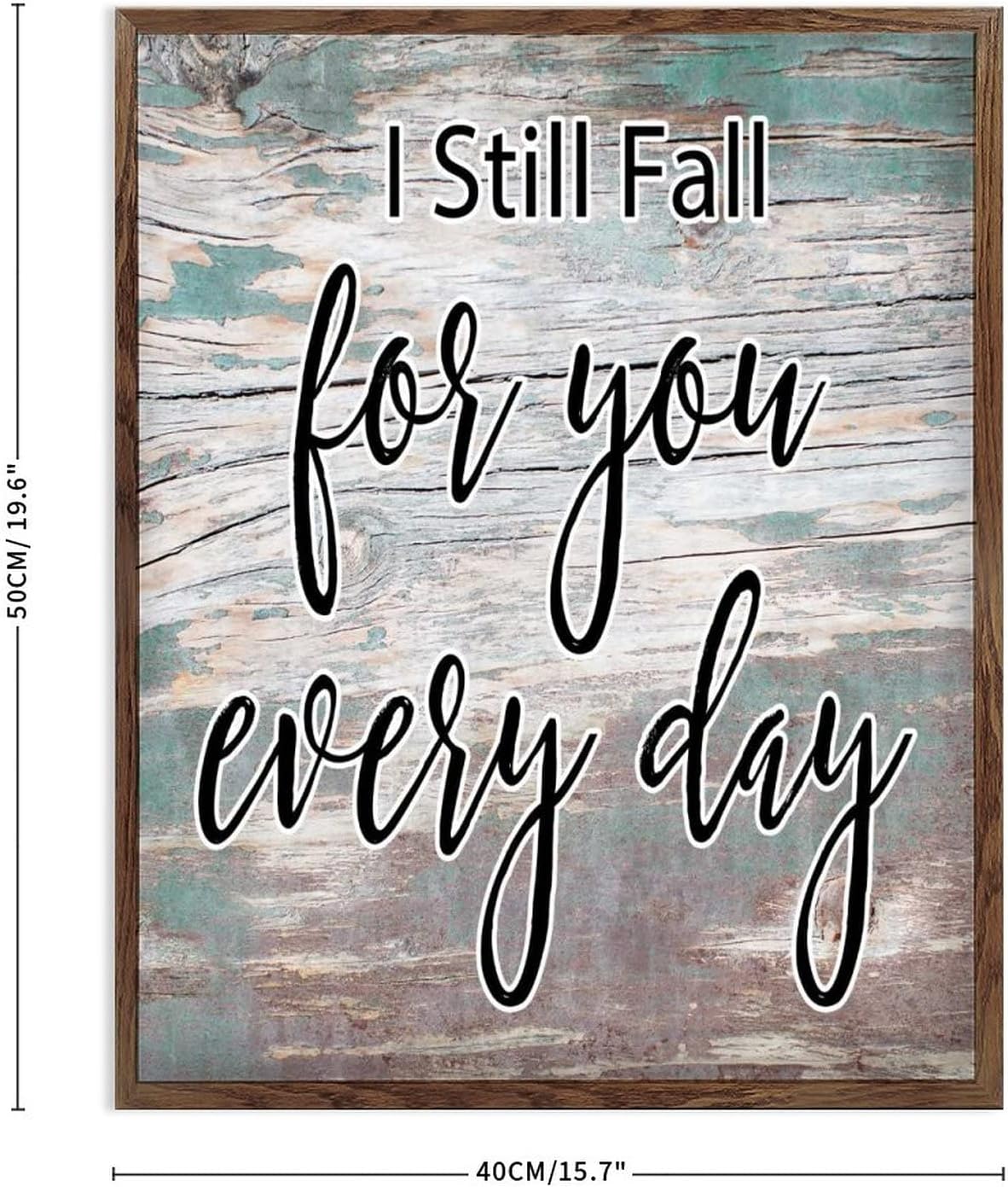 Wood Plaque Sign Inspirational Quote Retro 16x20 Wall Decor