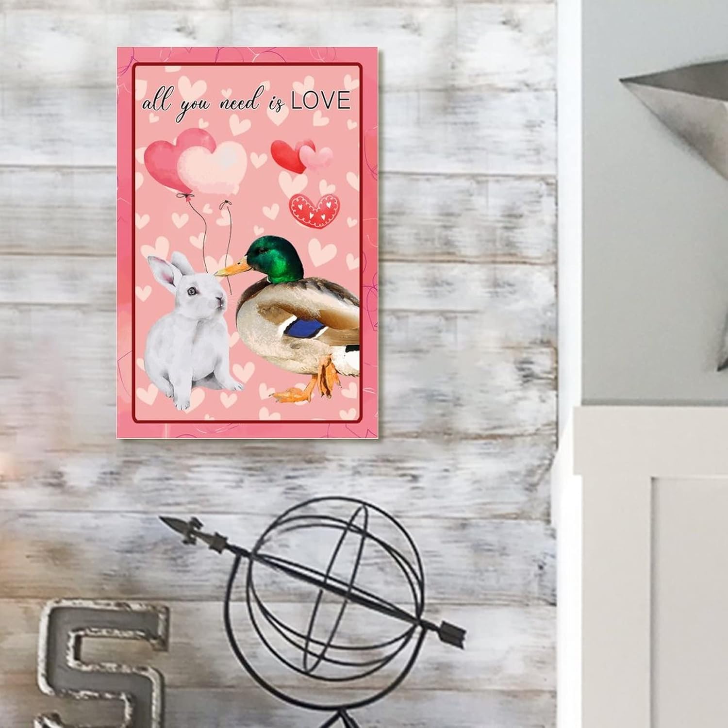 Wood Plaques All You Need is Love Door Sign Wall Hanging