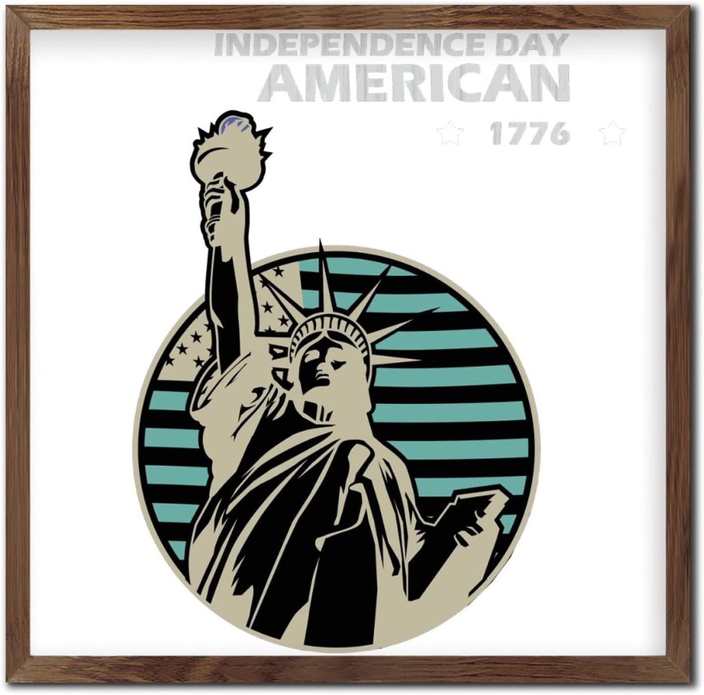 Statue of Liberty 4th of July Wall Decor Sign