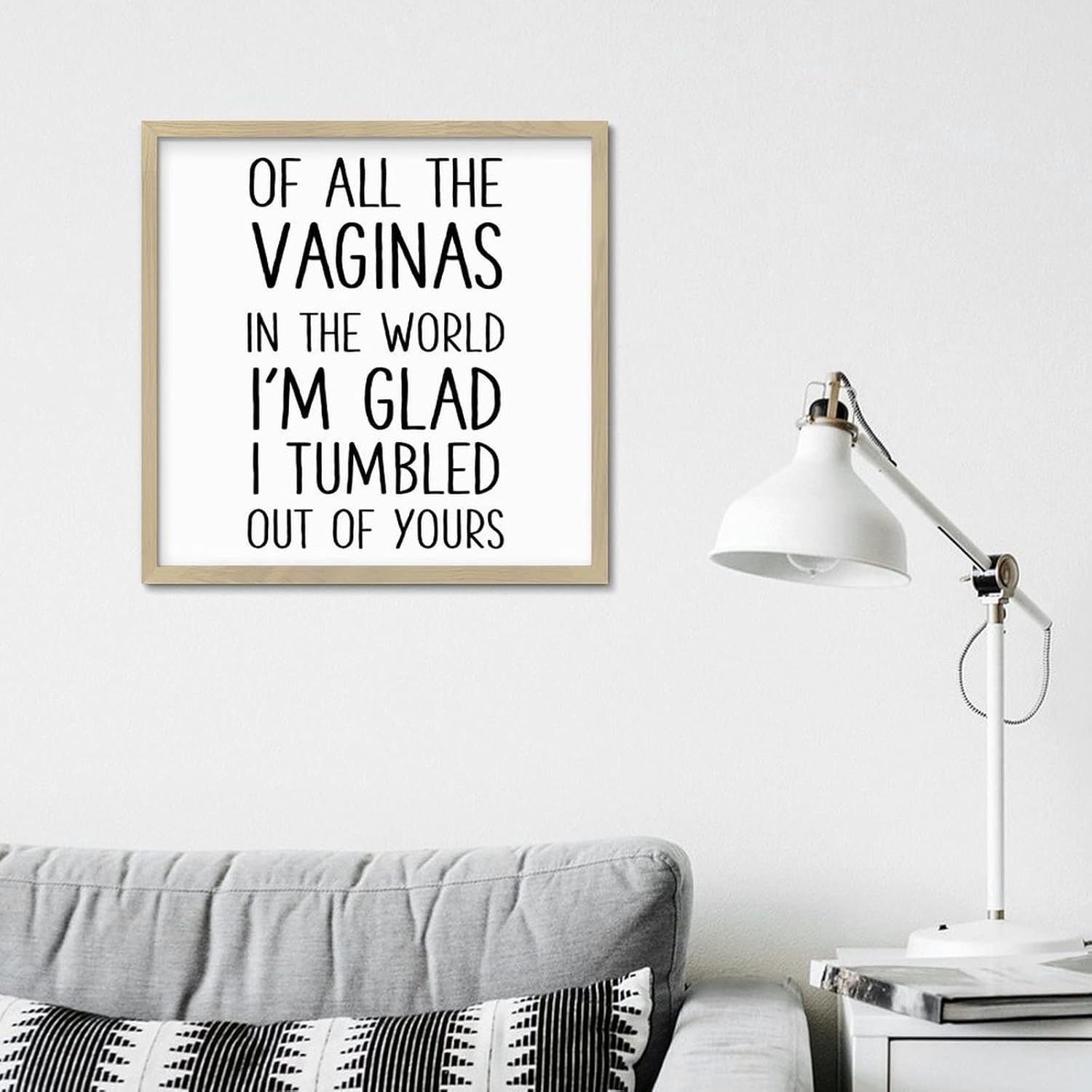 Inspirational Quote Wall Decor Sign 12x12 Inch