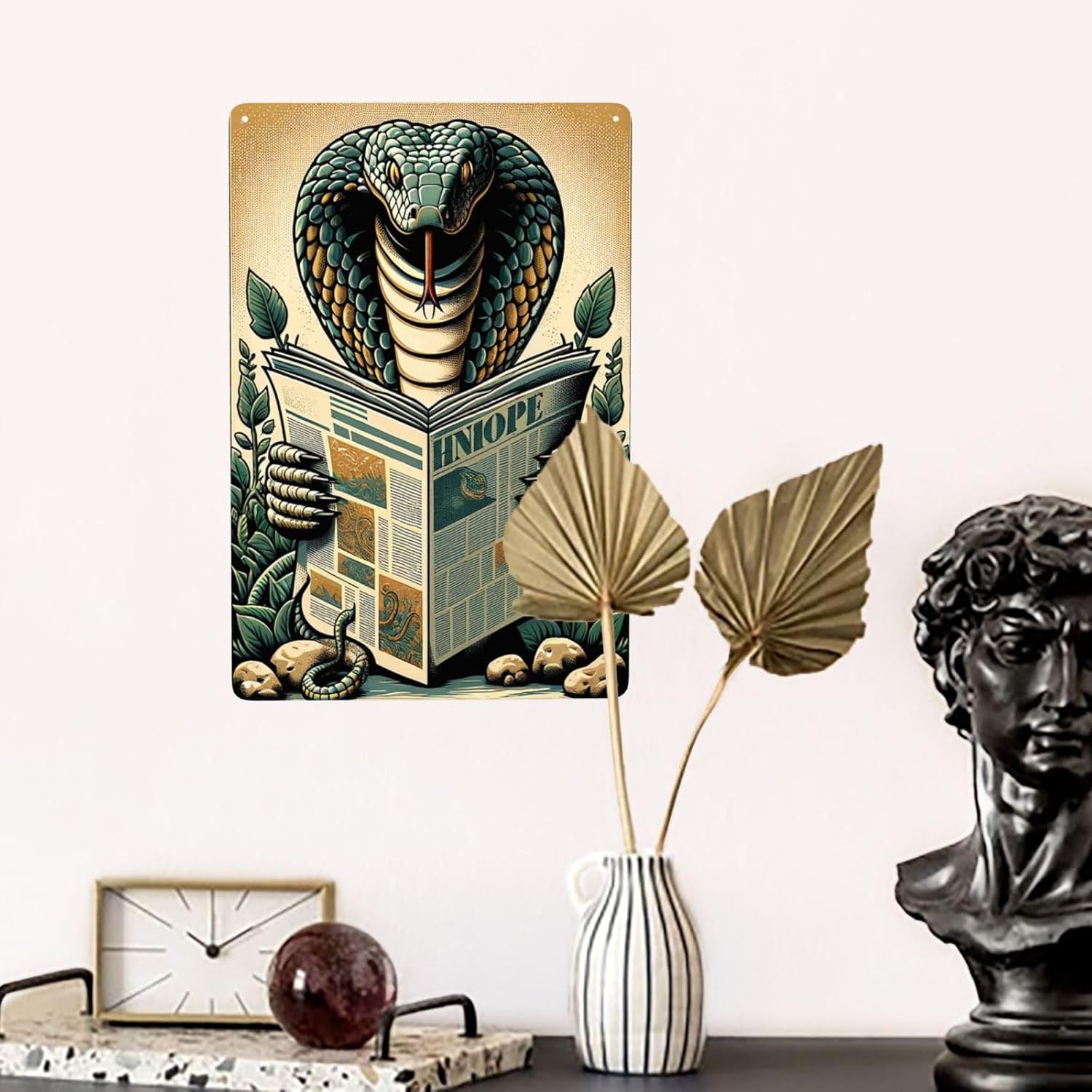 Retro Metal Wall Art Decor Tin Sign 12x8 Inch