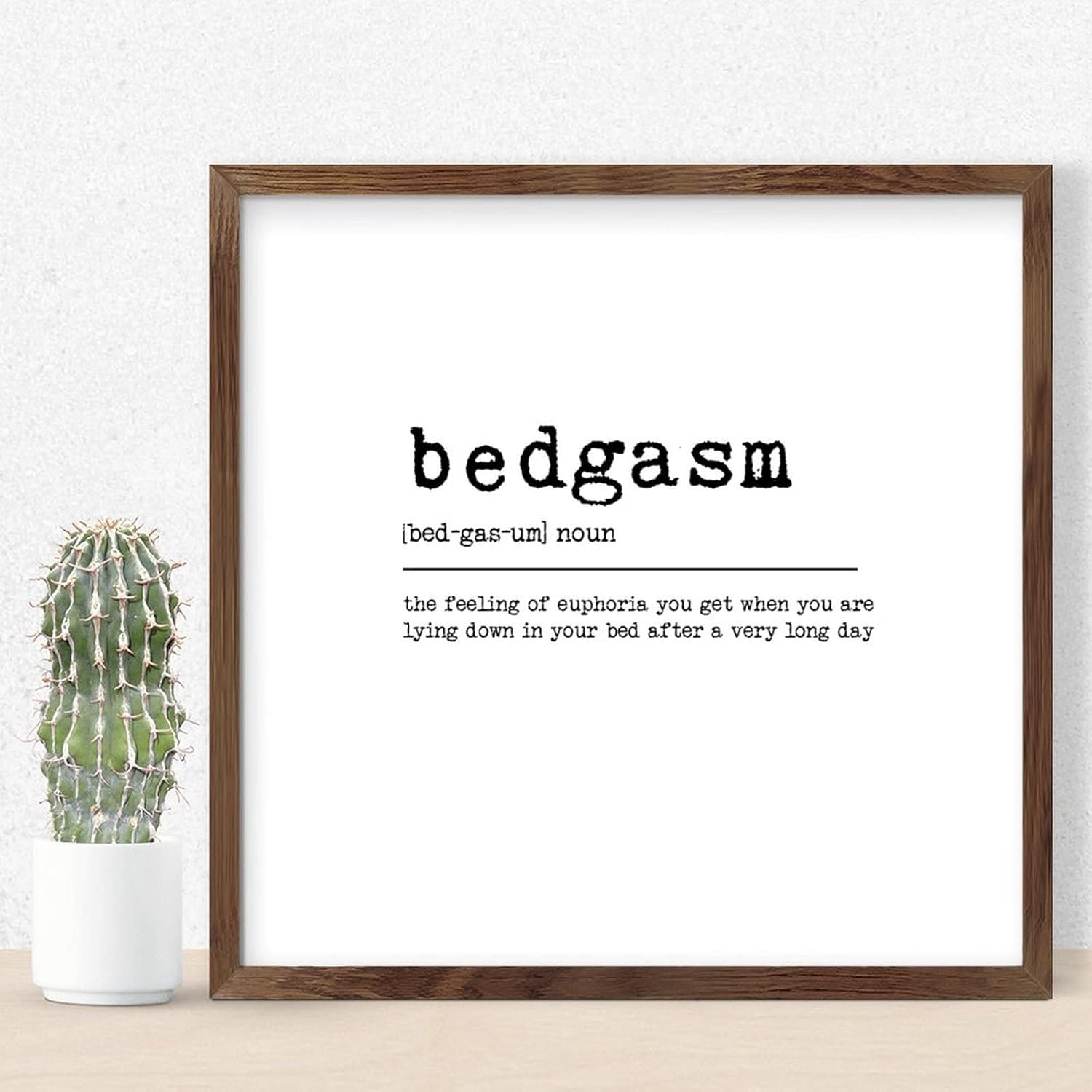 Personalized Framed Wall Art Sign 12x12in Wood Decor