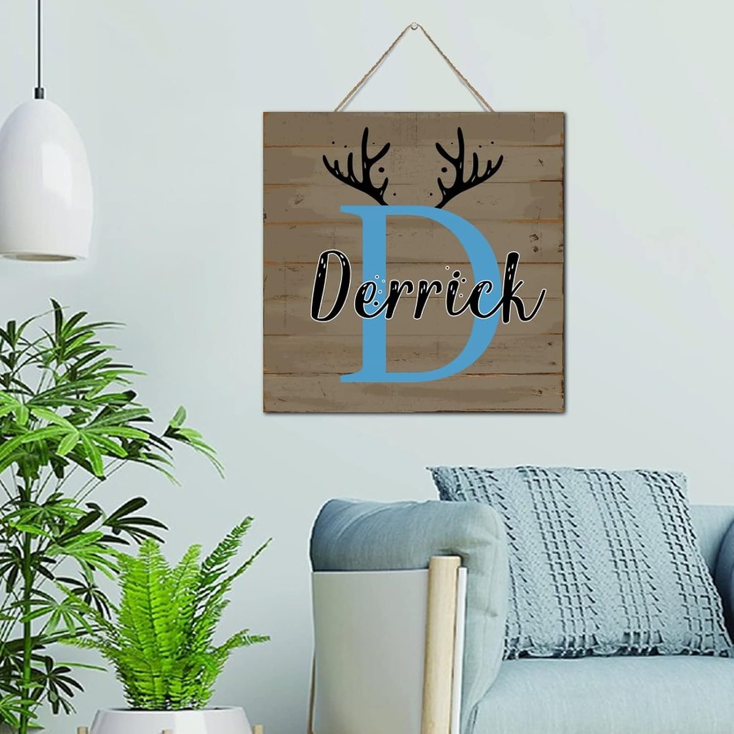 Funny Home Decor Wooden Plaque Sign with Custom Family Name