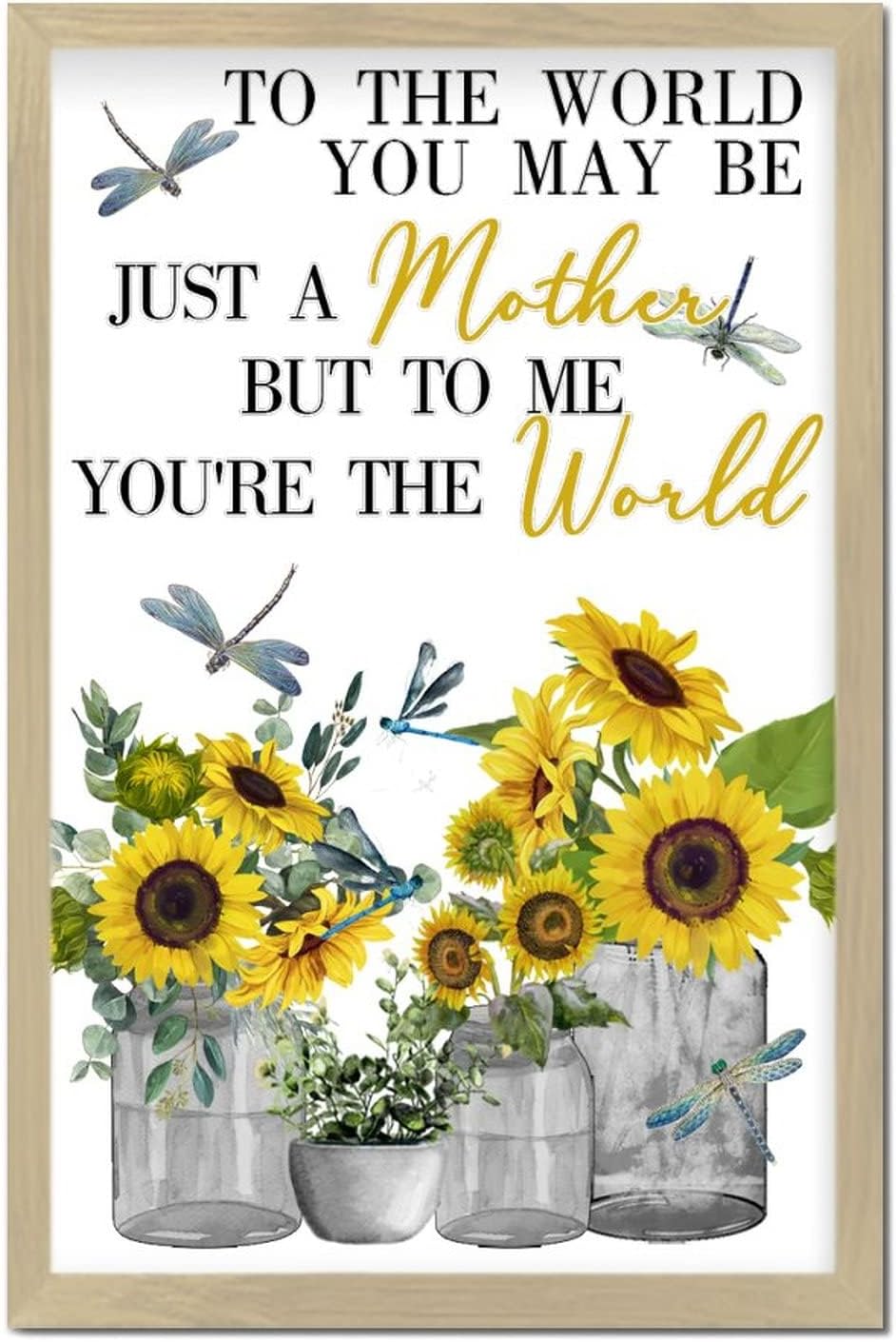 Sunflower Decorative Wood Sign for Bedroom and Nursery