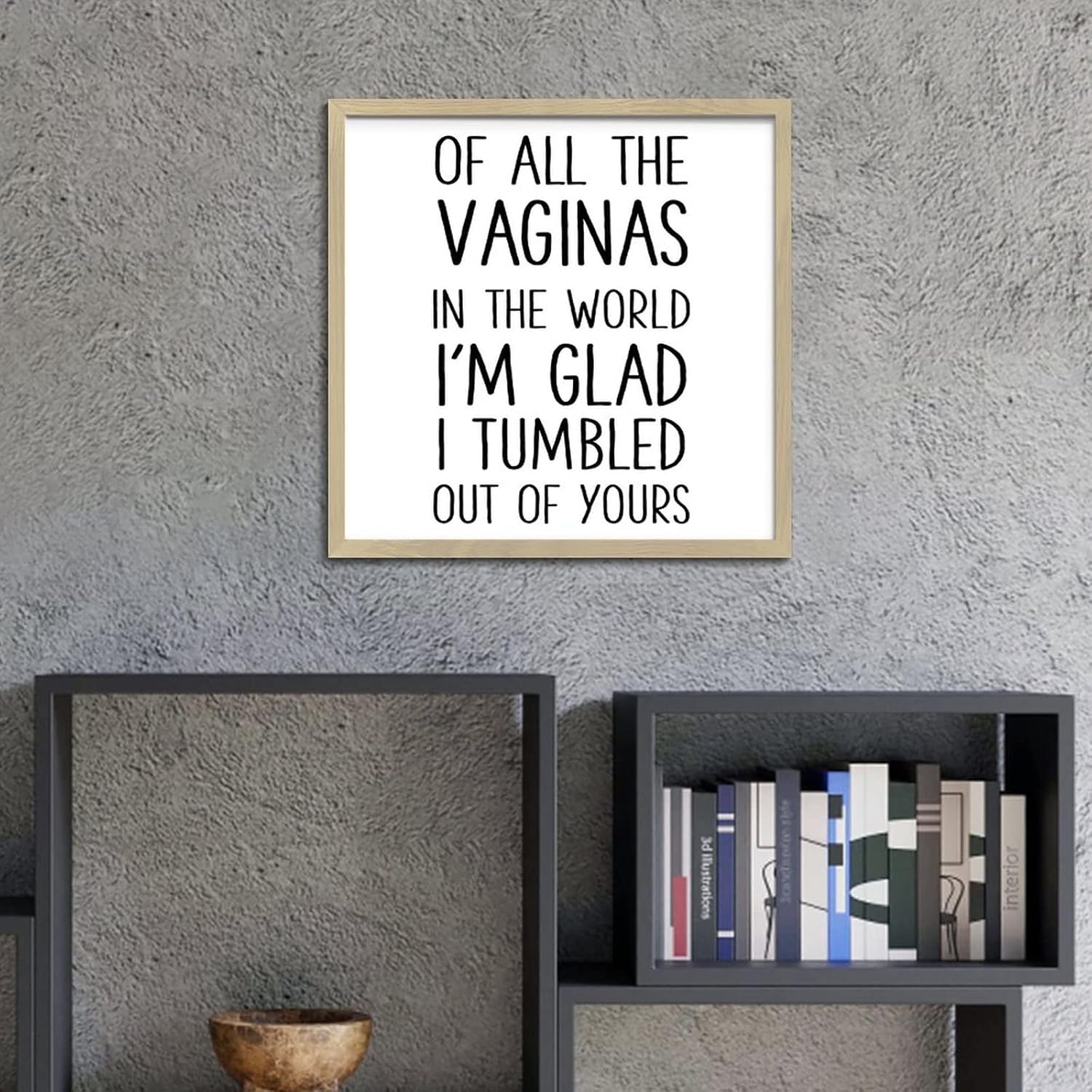 Inspirational Quote Wall Decor Sign 12x12 Inch