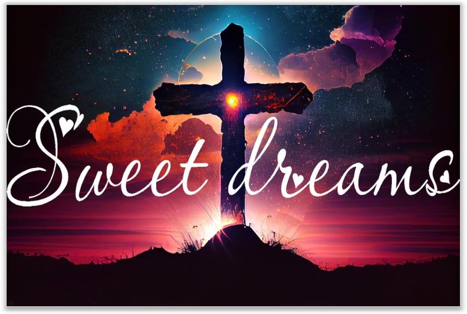 Personalized Wood Plank Hanging Sign Sweet Dreams Custom Wall Art