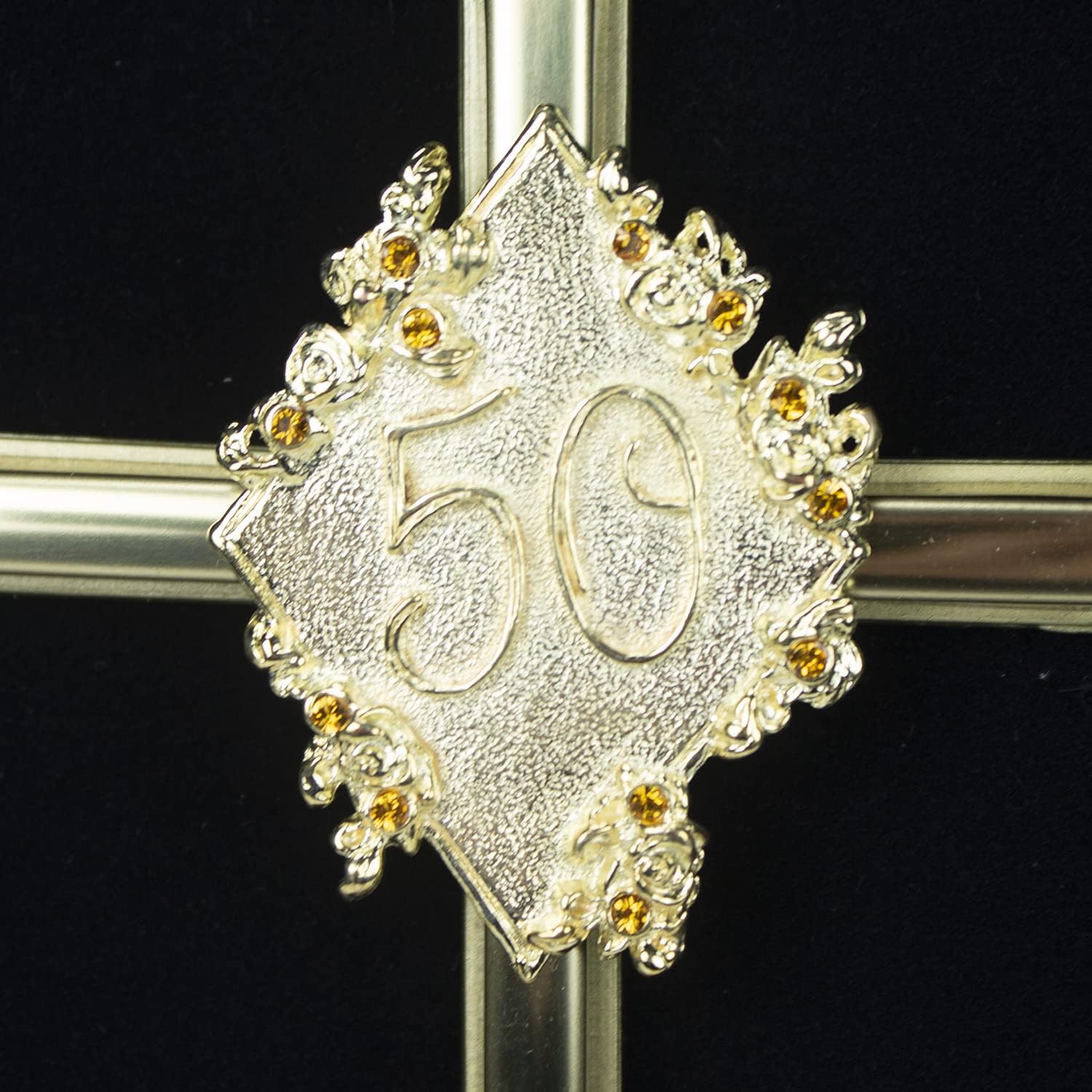 Cathedral Art Wall Cross 8 Inches Gold Plated