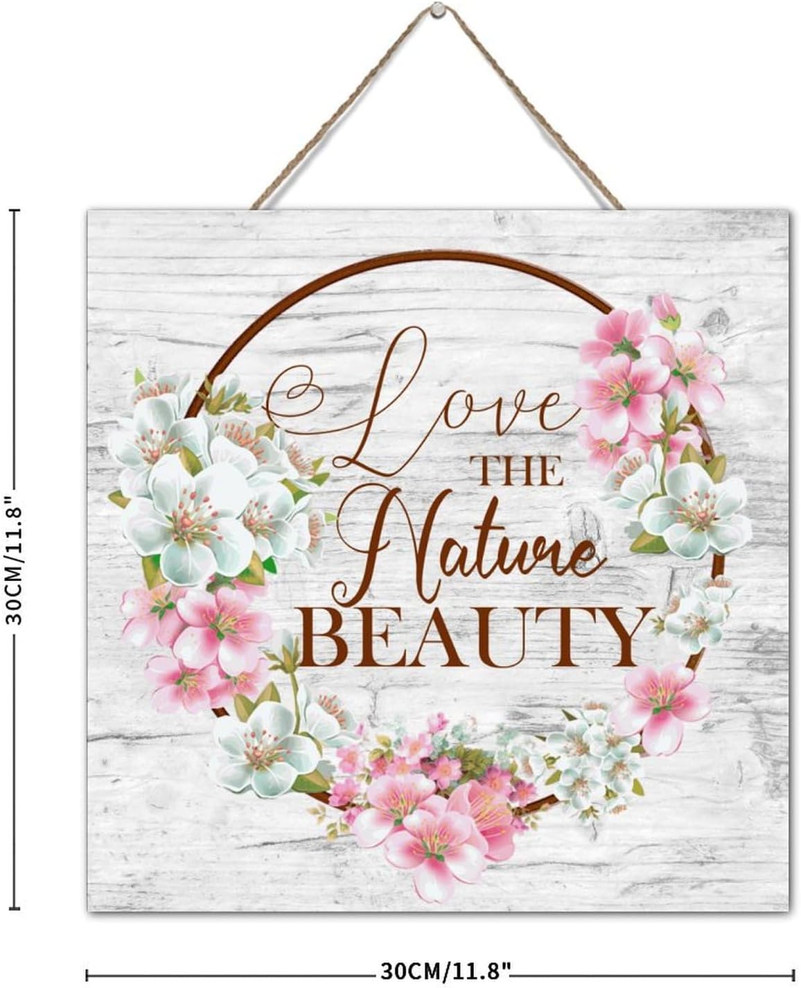 Antique Wood Sign 12x12 Inch Farmhouse Wall Decor