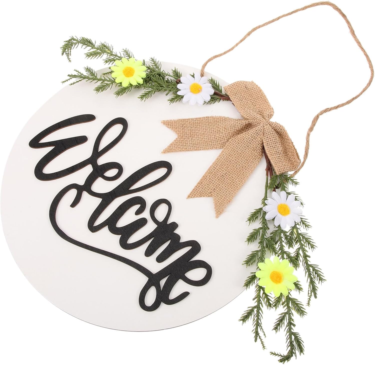 Wooden Sunflower Door Sign Ornament for Home Wall Display