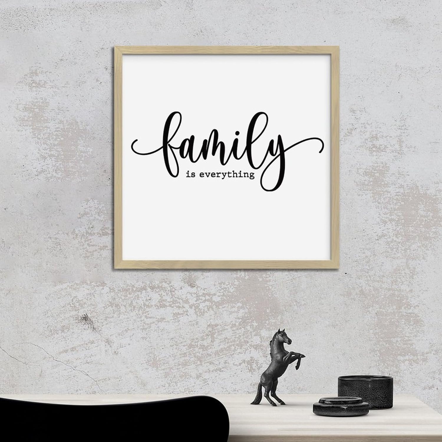 Family Is Everything Wood Framed Wall Sign