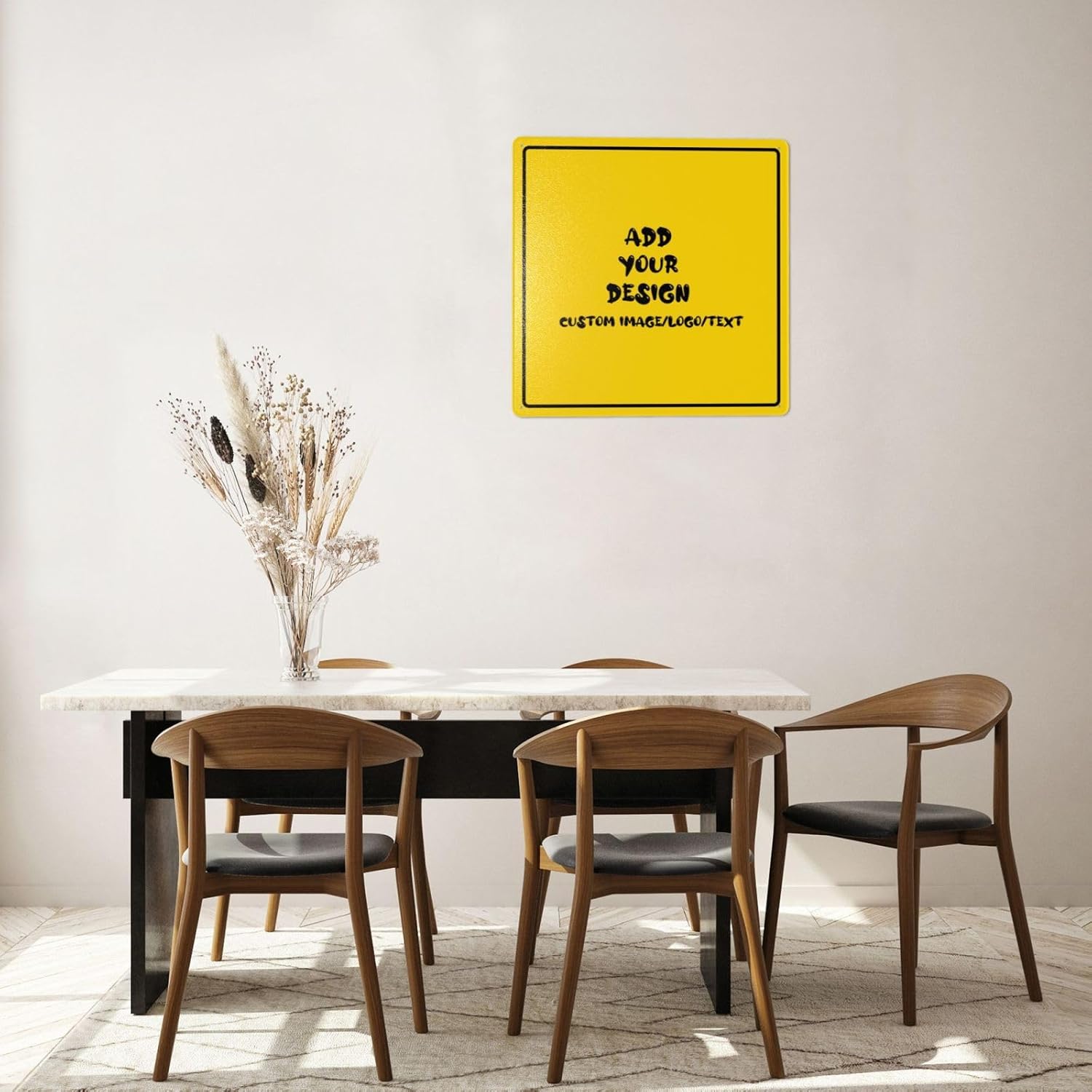 Custom Square Metal Sign with Personalized Design 1