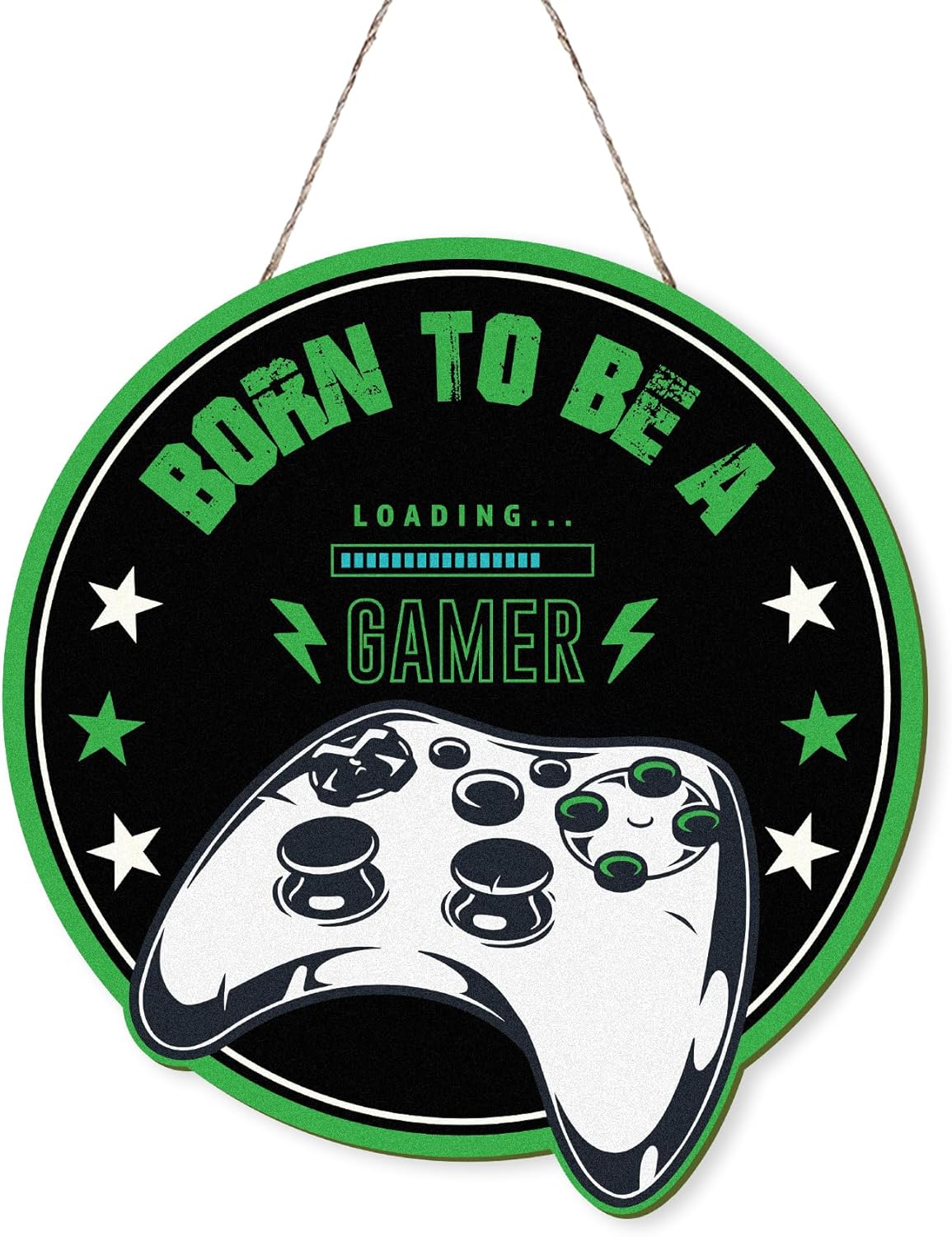 MOTERMATE Gaming Room Sign Decor 12x12 Inch