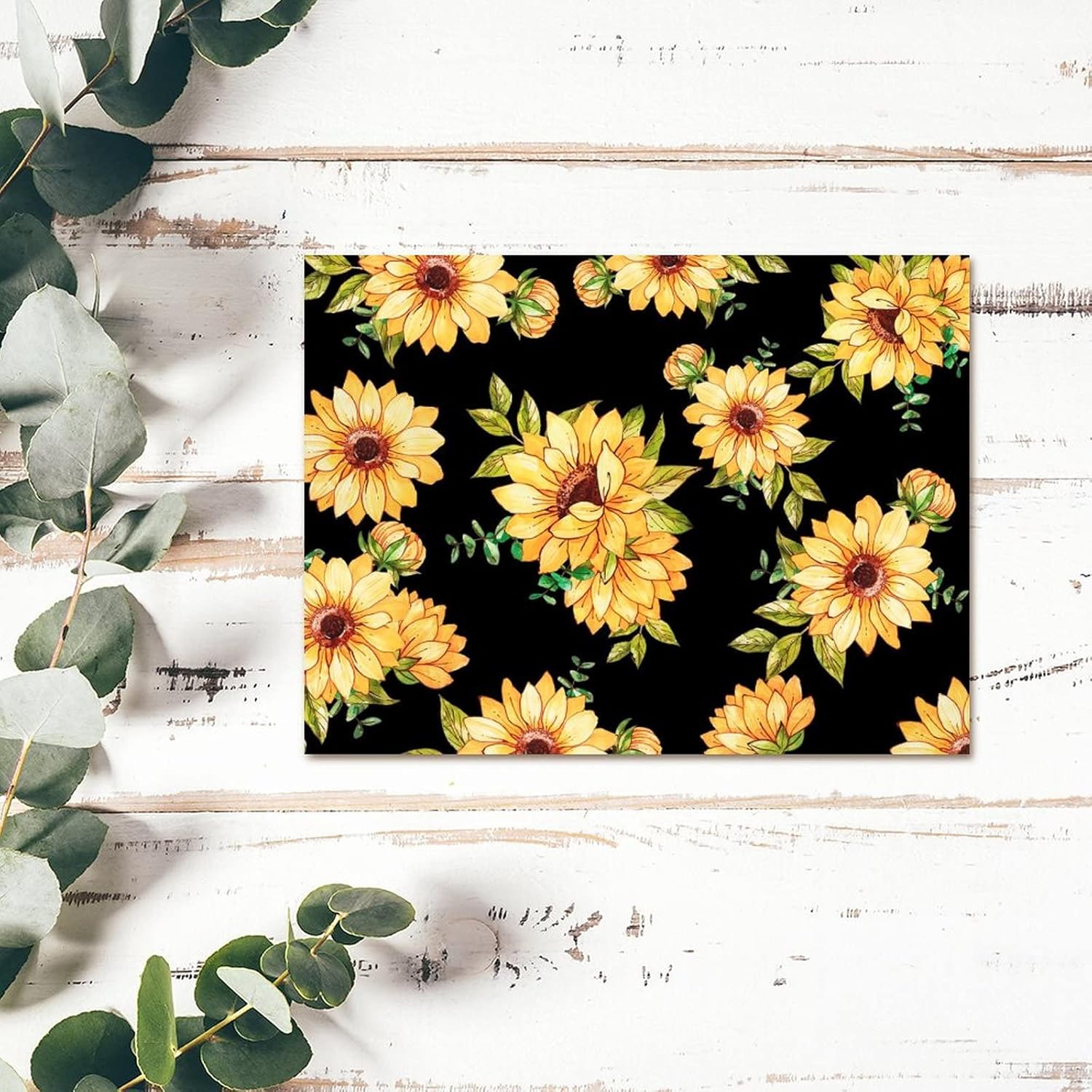 Farm Sunflowers Daisy Wood Sign 18x24in