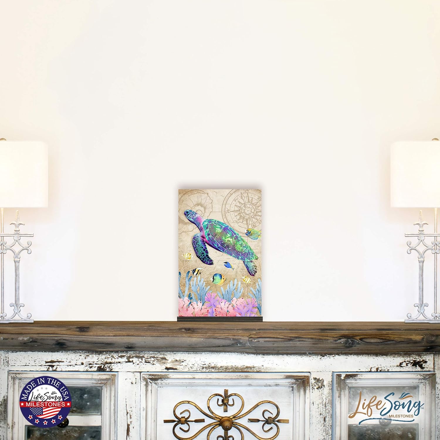 LifeSong Milestones Sea Turtle Wall Decor Hanging Sign 1