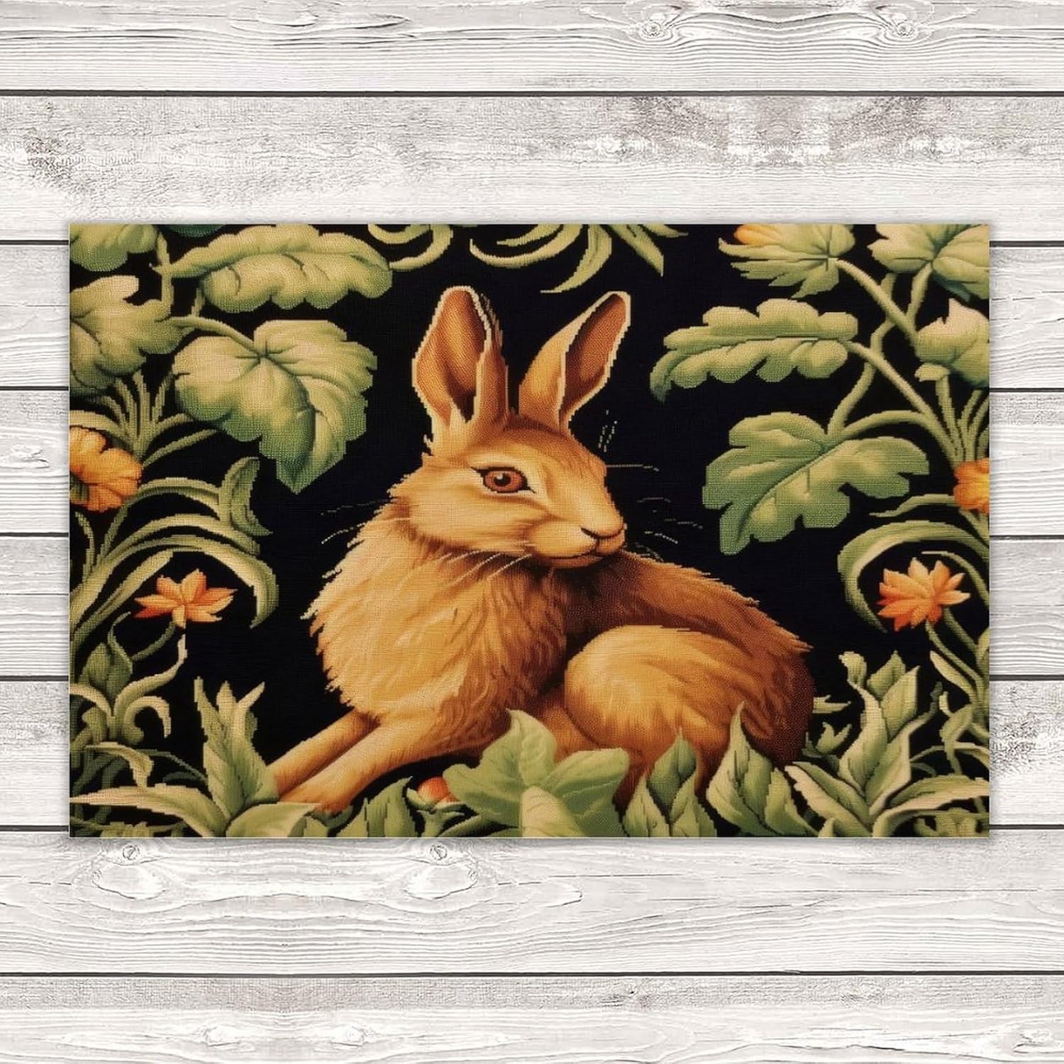 Rabbit Forest Hares Wood Pallet Wall Art Decor Sign