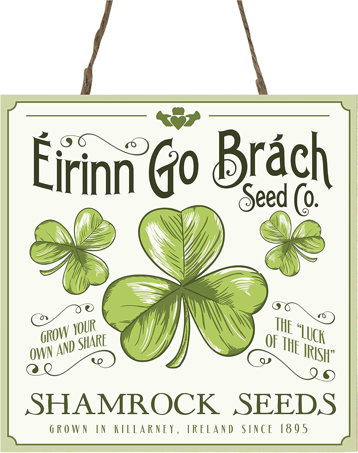 Twisted R Design St Patricks Day Wall Sign 5x5
