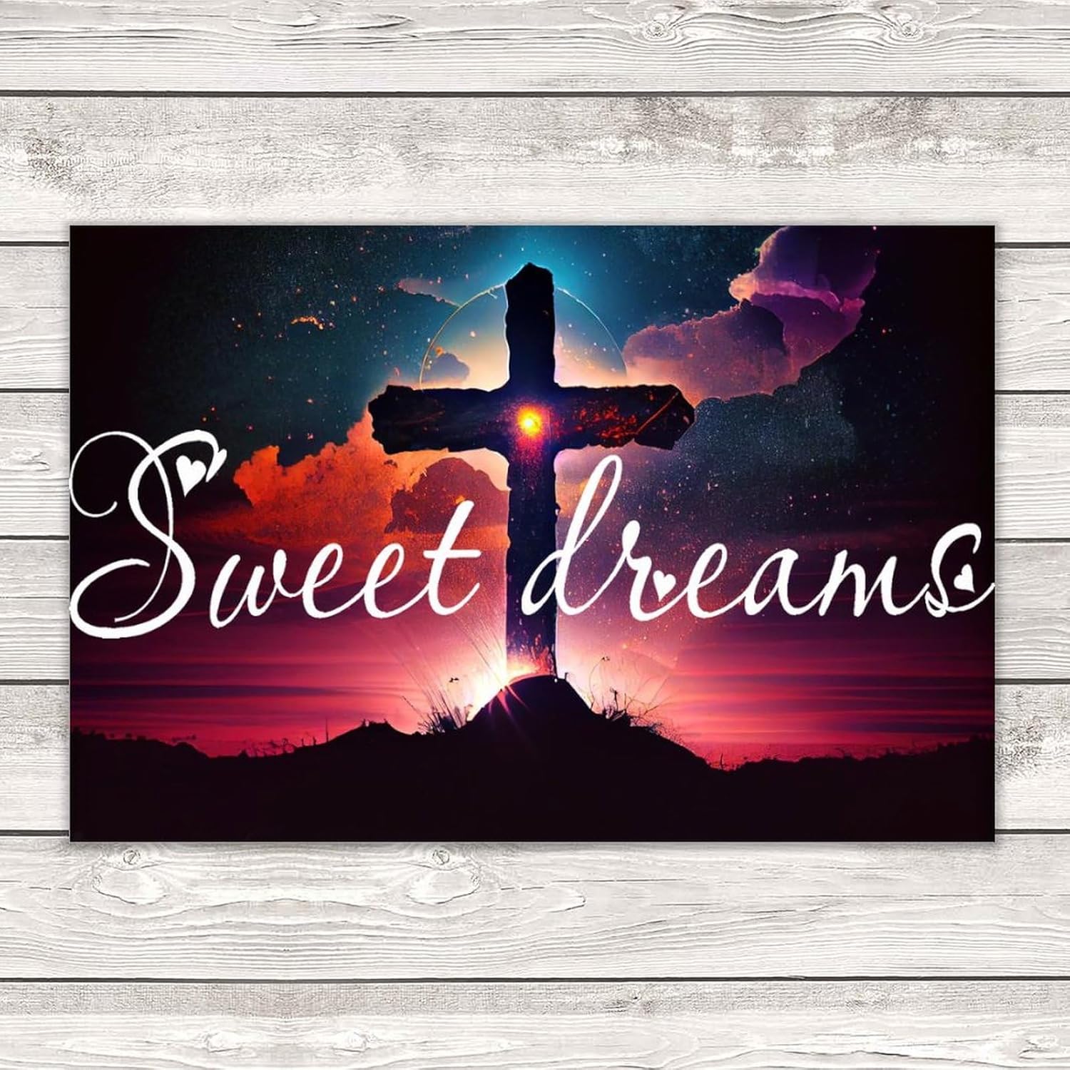 Personalized Wood Plank Hanging Sign Sweet Dreams Custom Wall Art