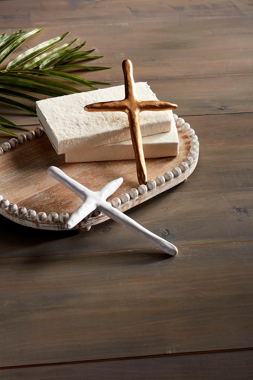 Mud Pie Gold Decorative Cross Sitter 10x65