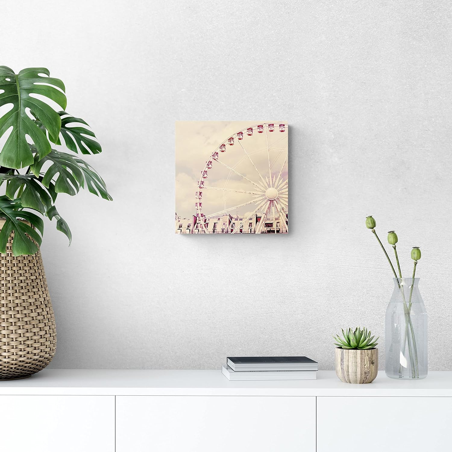 Paris Parfait Wood Plaque 12x12 Wall Hanging