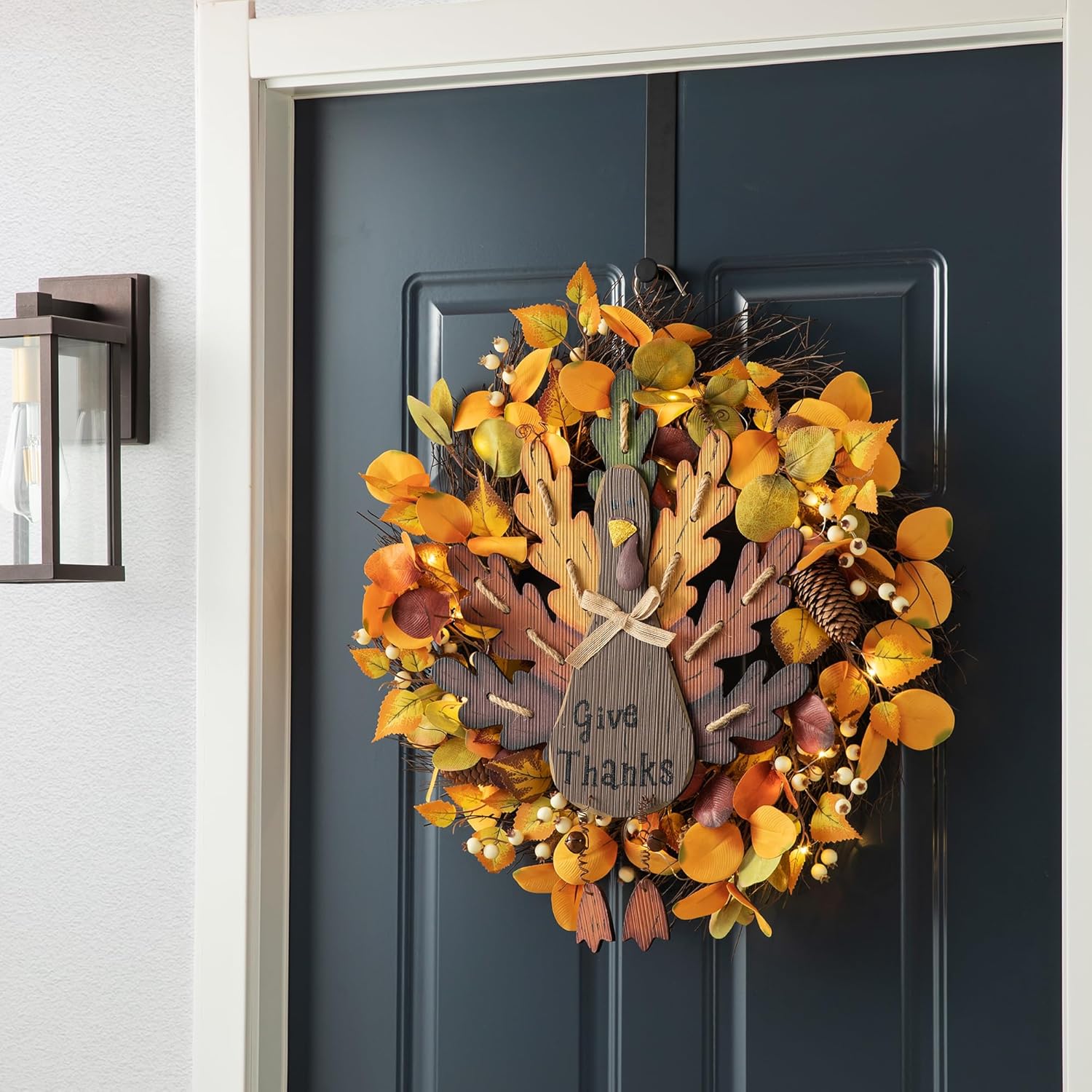 Glitzhome 2067 Inch Wooden Turkey Wall Sign