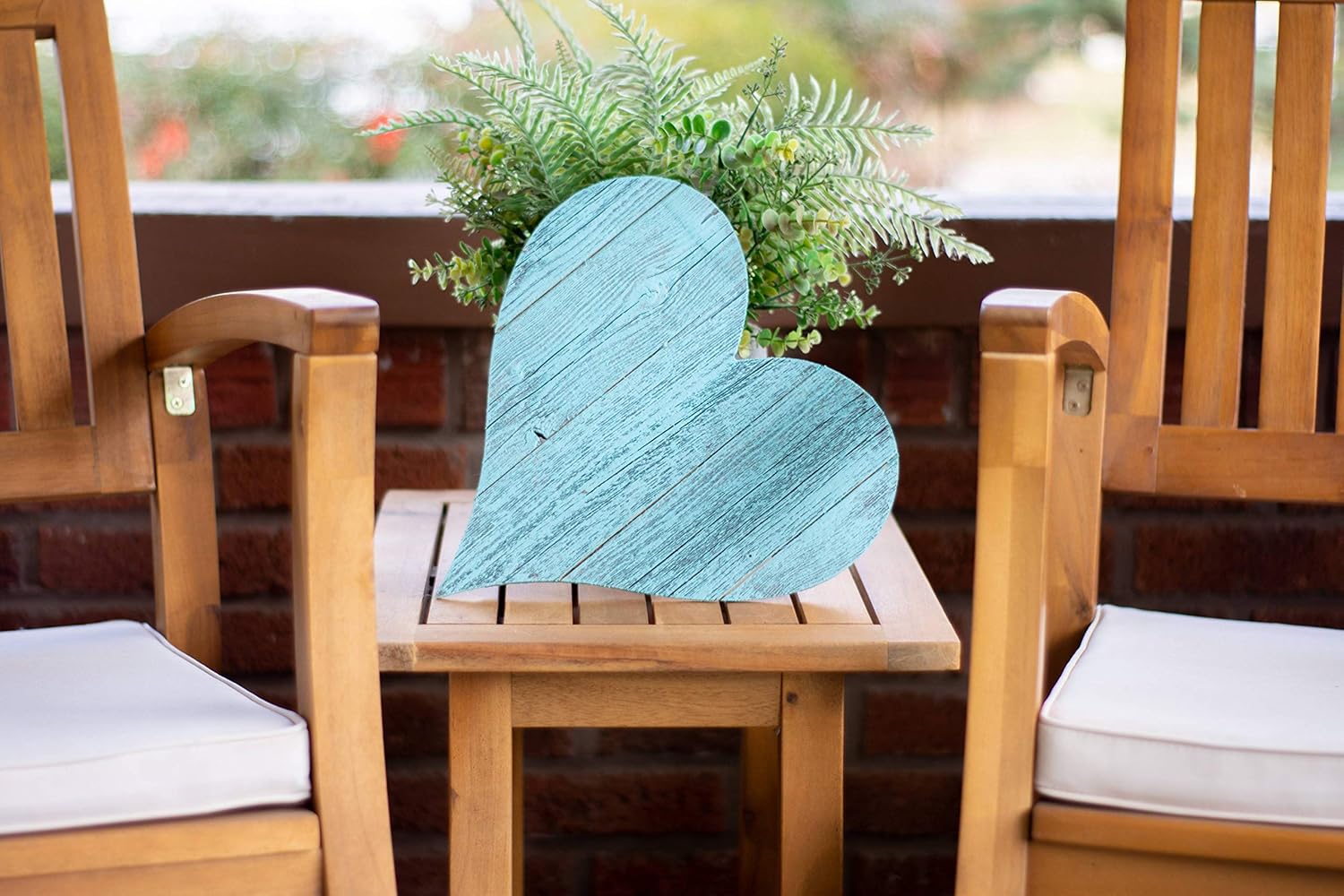 Rustic Farmhouse Wood Heart Wall Decor 6 Inch