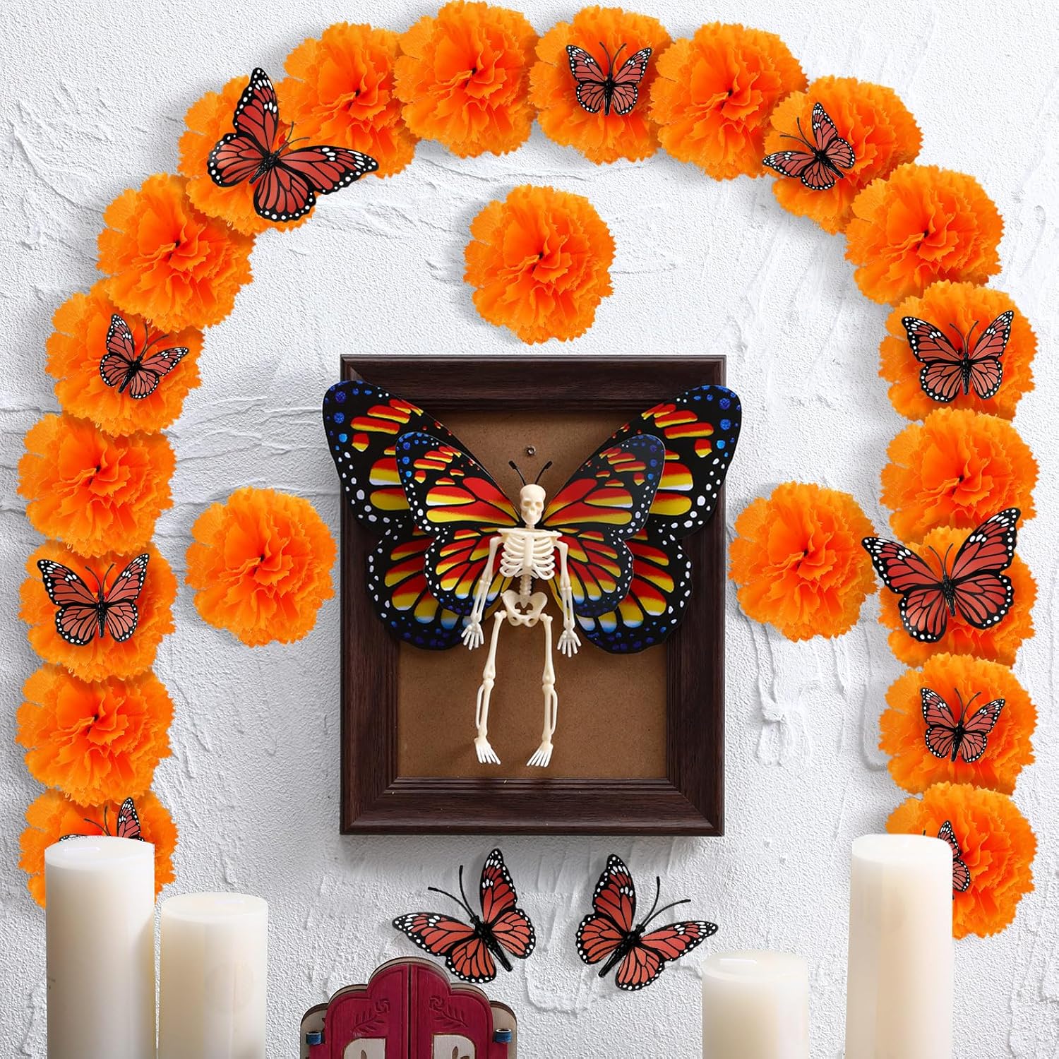 55 Pcs Day of The Dead Altar Decor Kit