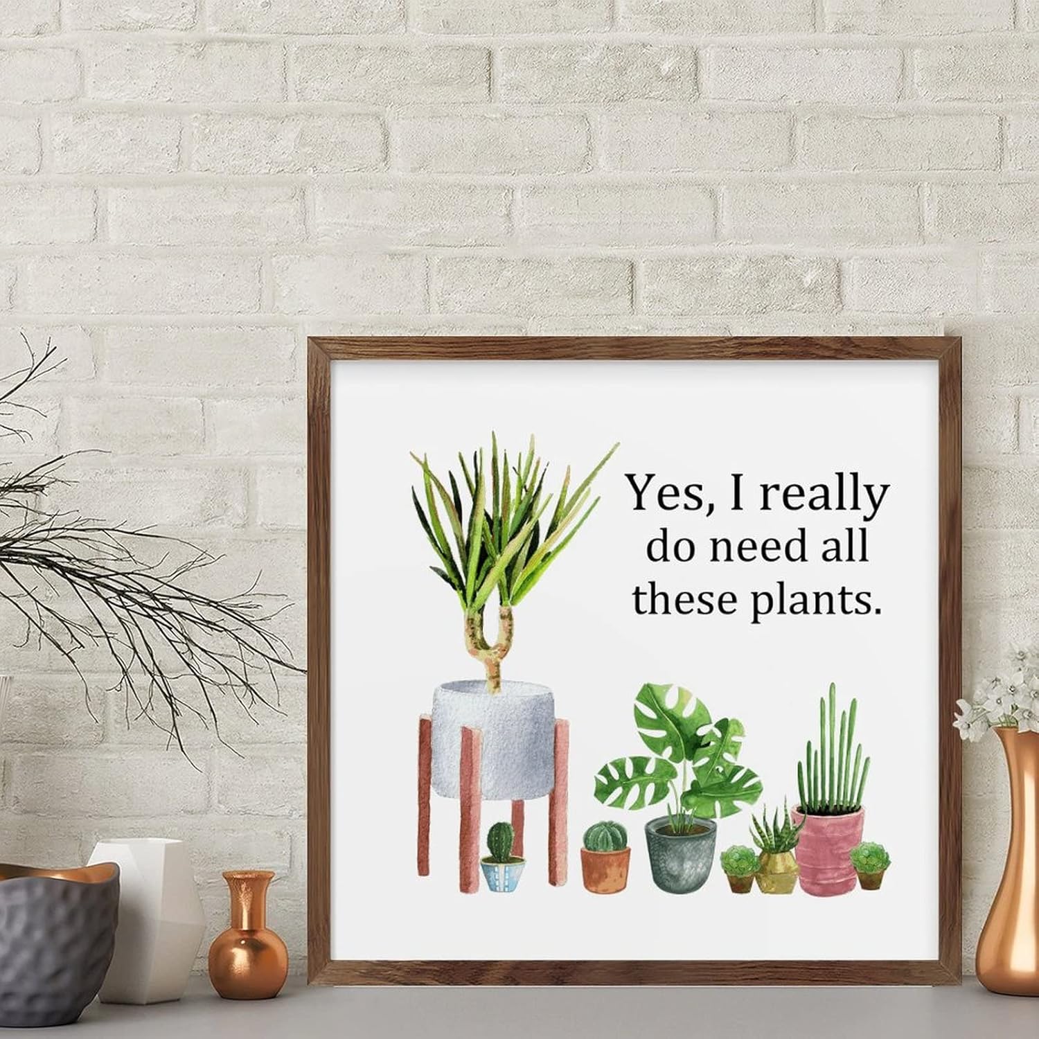 Plant Lover Lady Mum Gardener Gift Wood Sign 12x12