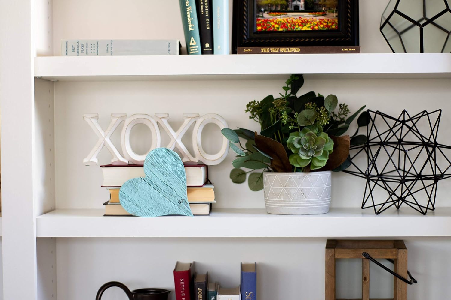 Rustic Farmhouse Wood Heart Wall Decor 6 Inch