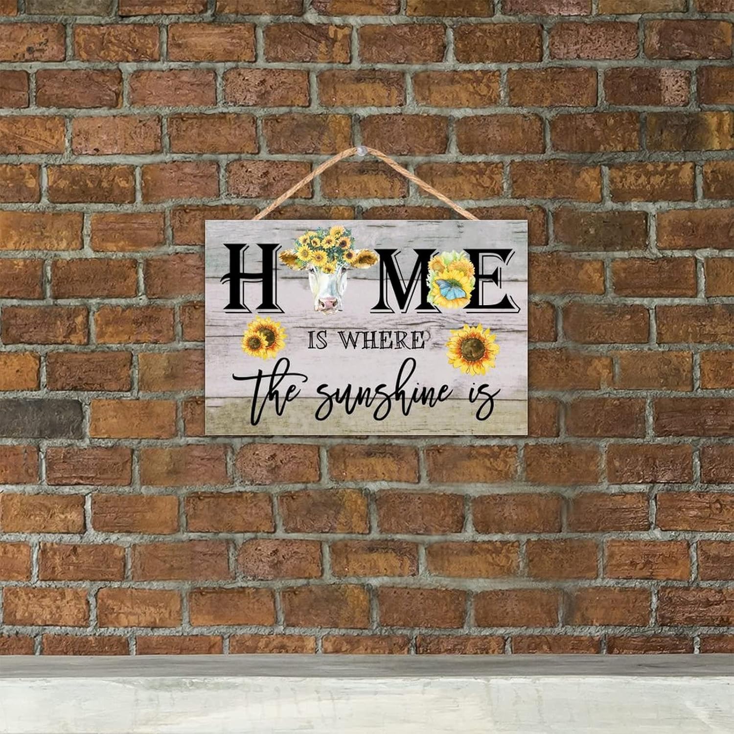 TEANFUN Wooden Wall Sign with Funny Message 8x12 Inch