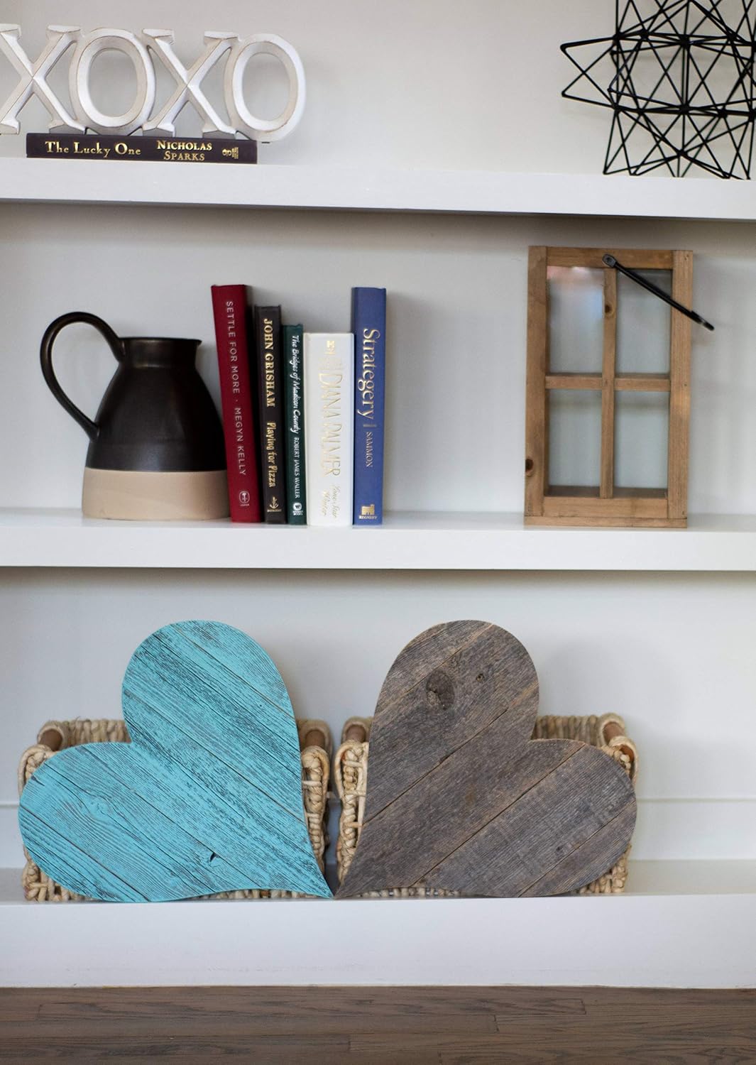 Rustic Farmhouse Wood Heart Wall Decor 6 Inch