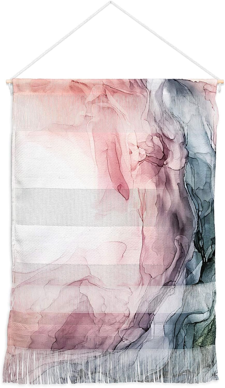 Elizabeth Karlson Blush and Blue Dream Wall Hanging 22x31