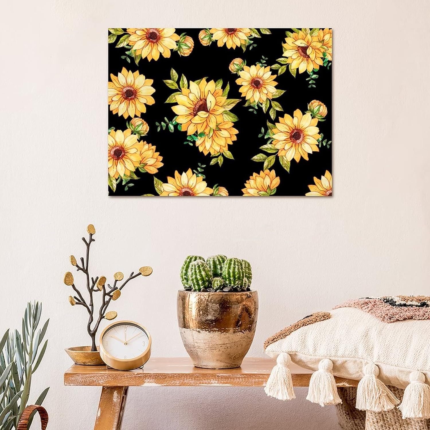 Farm Sunflowers Daisy Wood Sign 18x24in
