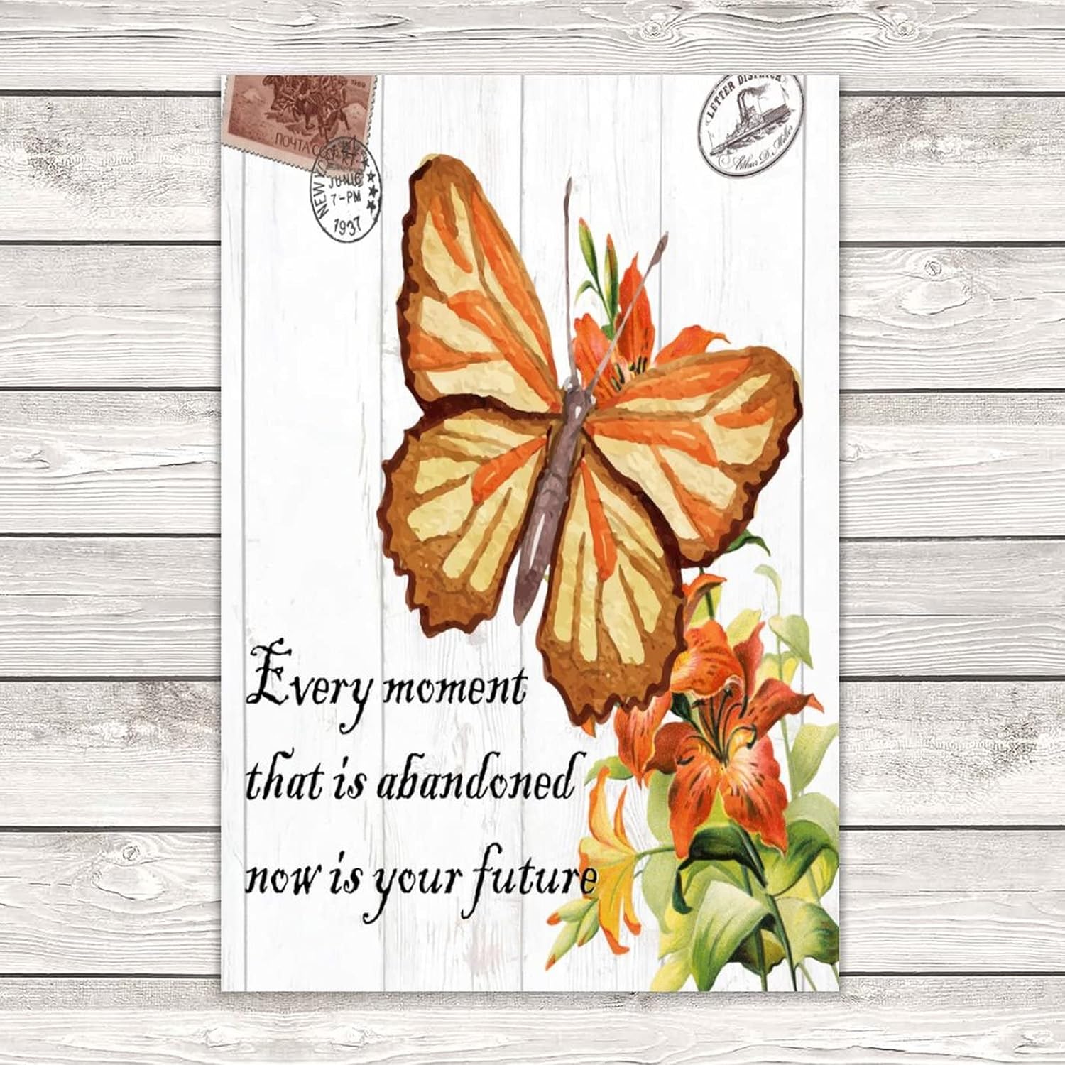 Now is Your Future Inspirational Wall Decor 12x18 Wood Plaque