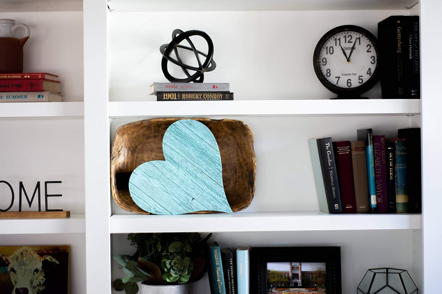 Rustic Farmhouse Wood Heart Wall Decor 6 Inch