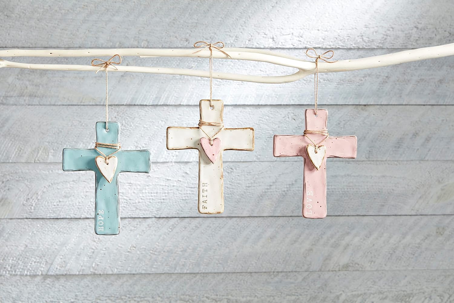 Mud Pie Spring Heart Cross Love 6 12 x 5