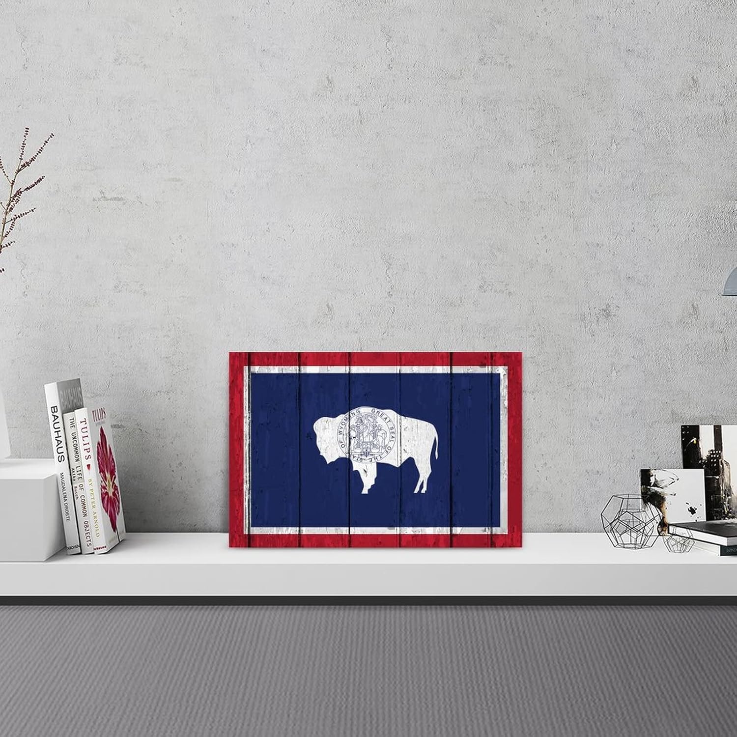 Autravelco Wyoming Wooden Sign Wall Art Decor