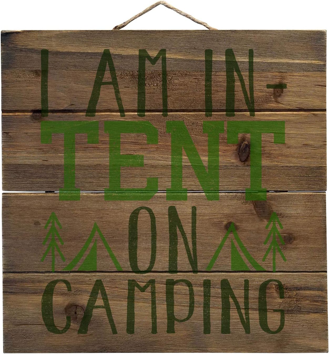 DistinctInk I Am In Tent Camping Wall Art