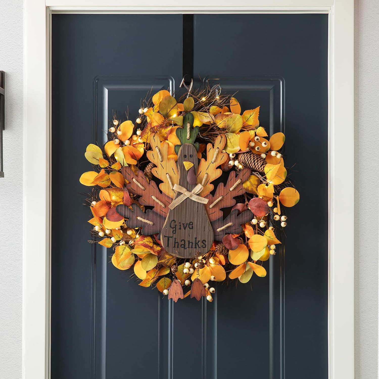 Glitzhome 2067 Inch Wooden Turkey Wall Sign