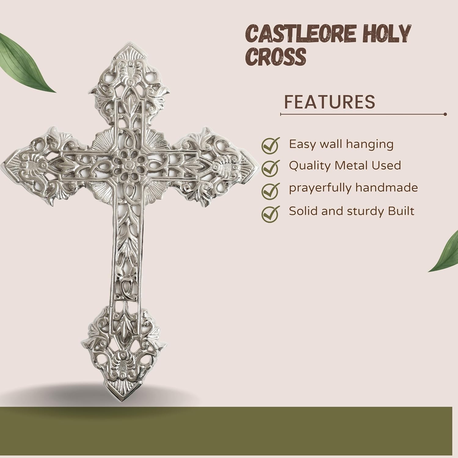 Castleore Wall Hanging Christian Cross 155 x 113 Inch