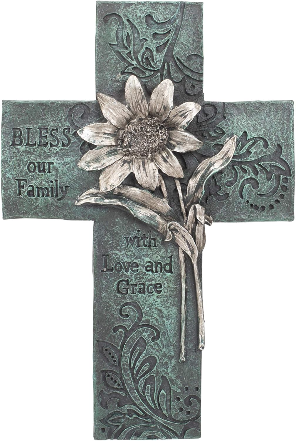 Dicksons Bless Our Family Wall Cross 10 Inch Decorative