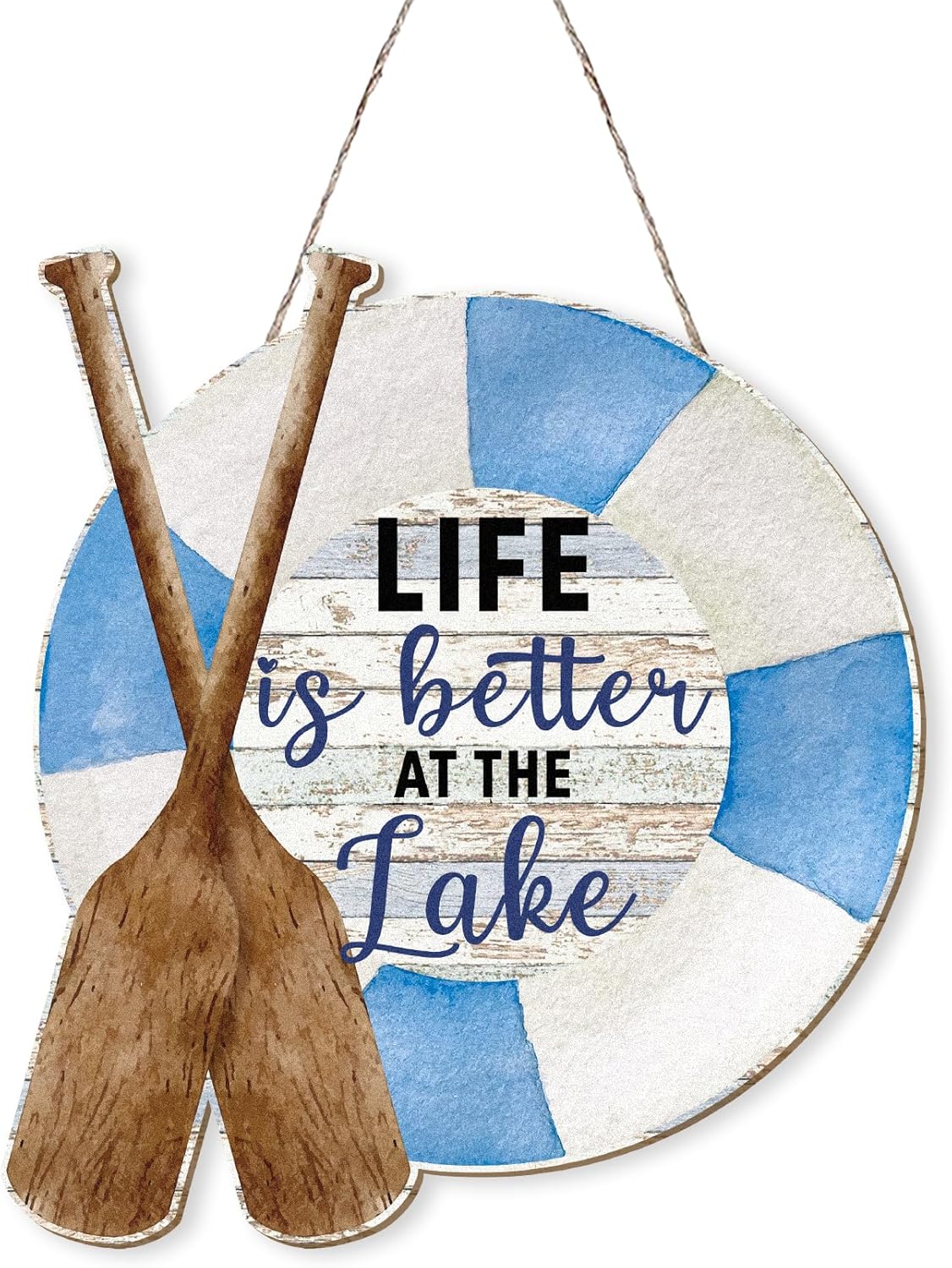 MOTERMATE Lake Life Decor Sign 12x12 Inch