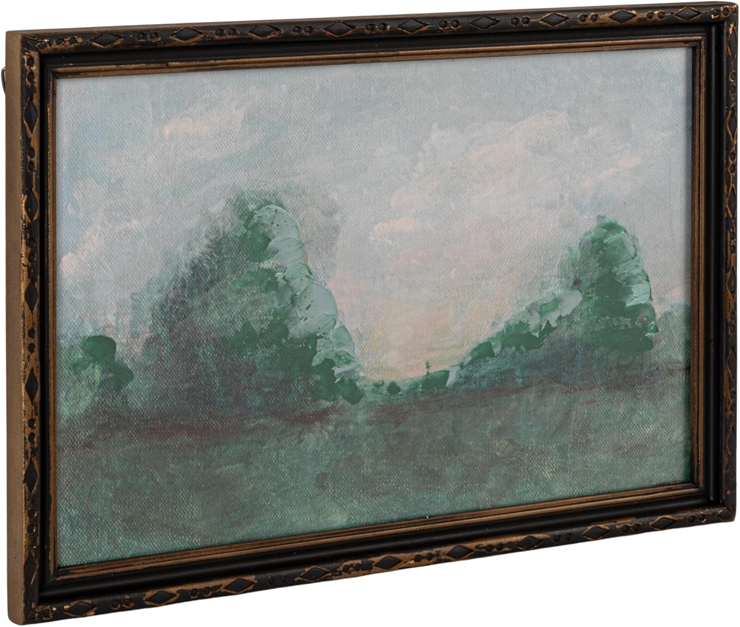 Creative Co Op Wood Framed Landscape Wall Decor