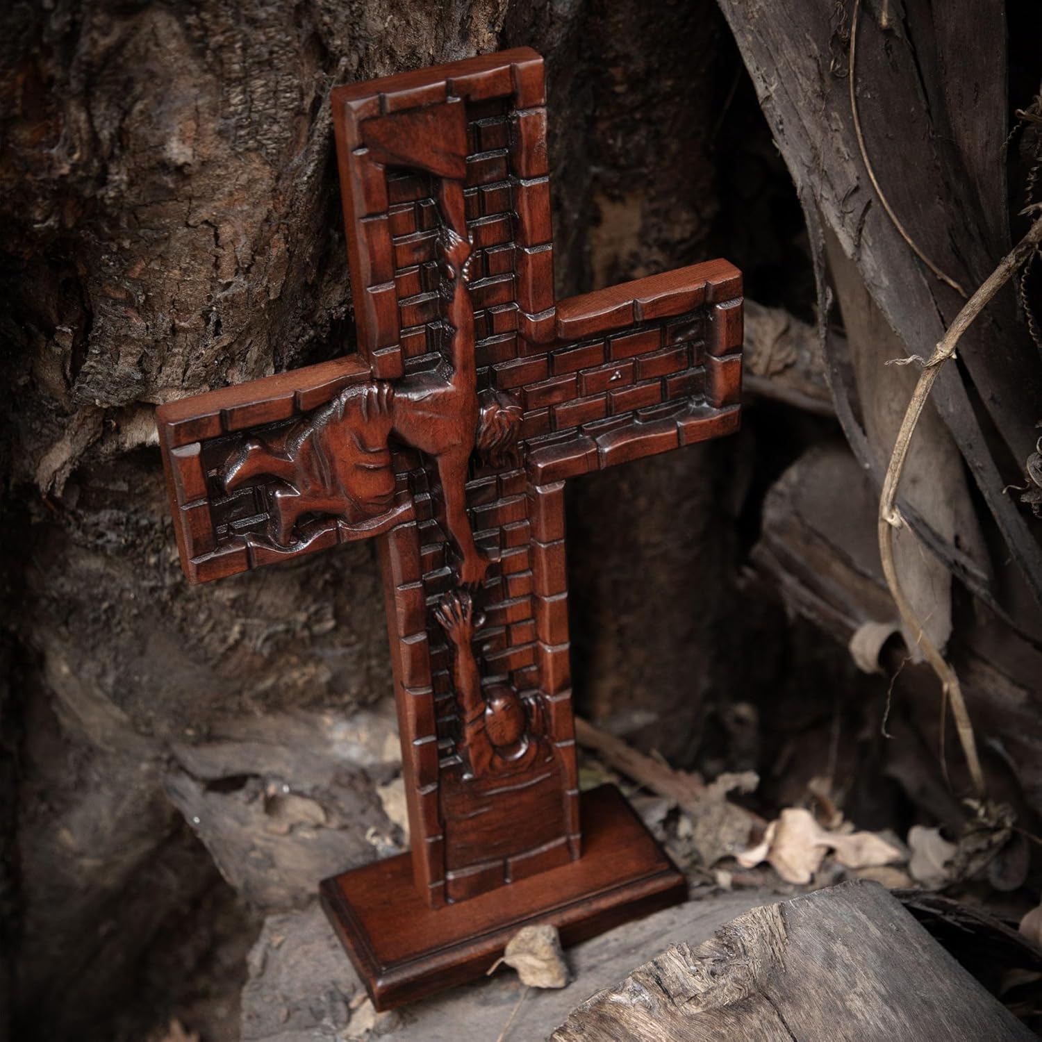 Texphw Wood Cross - 10in Christian Wall Decor
