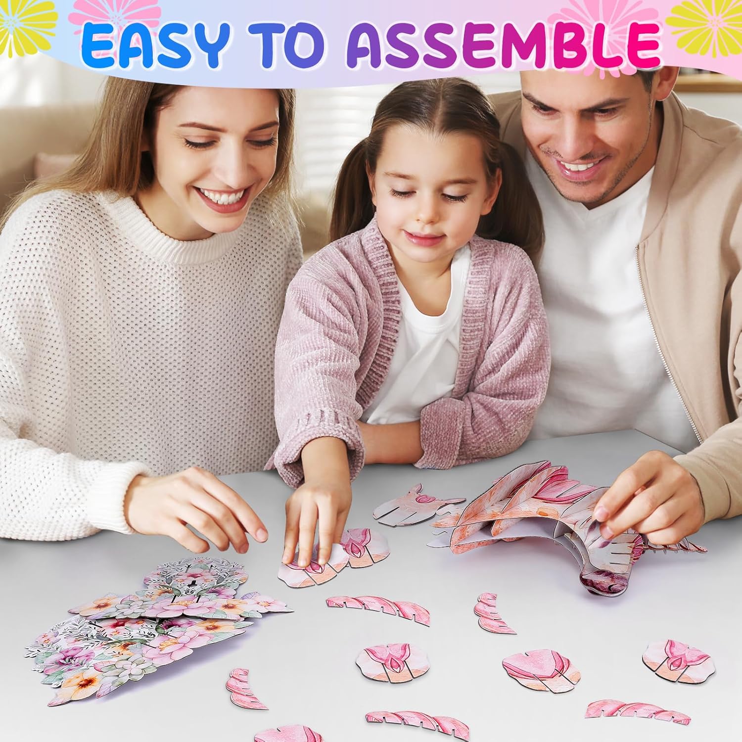 3D Glitter Unicorn Wall Art with LED Lights