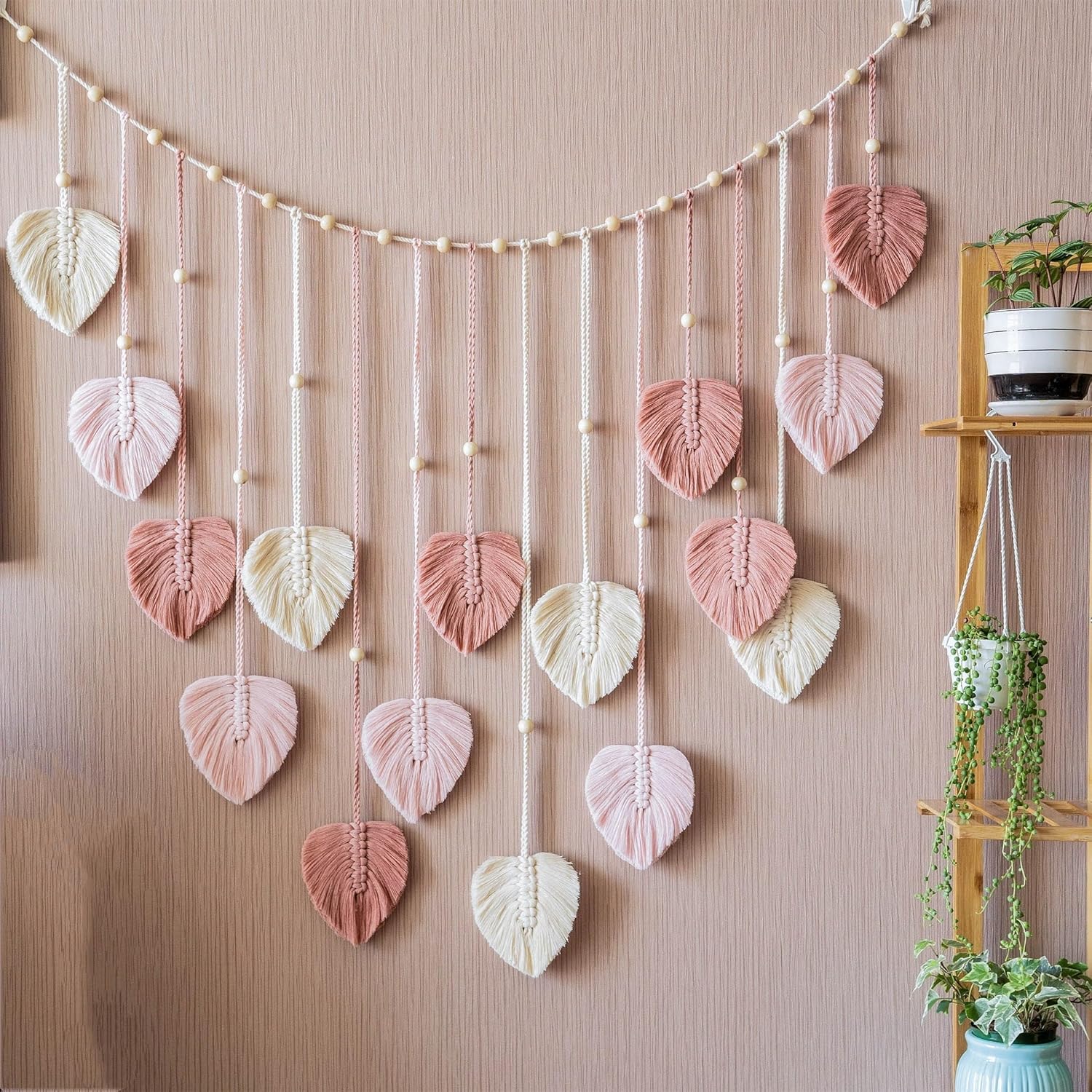 Kaket Boho Leaves Garland Wall Art Decor