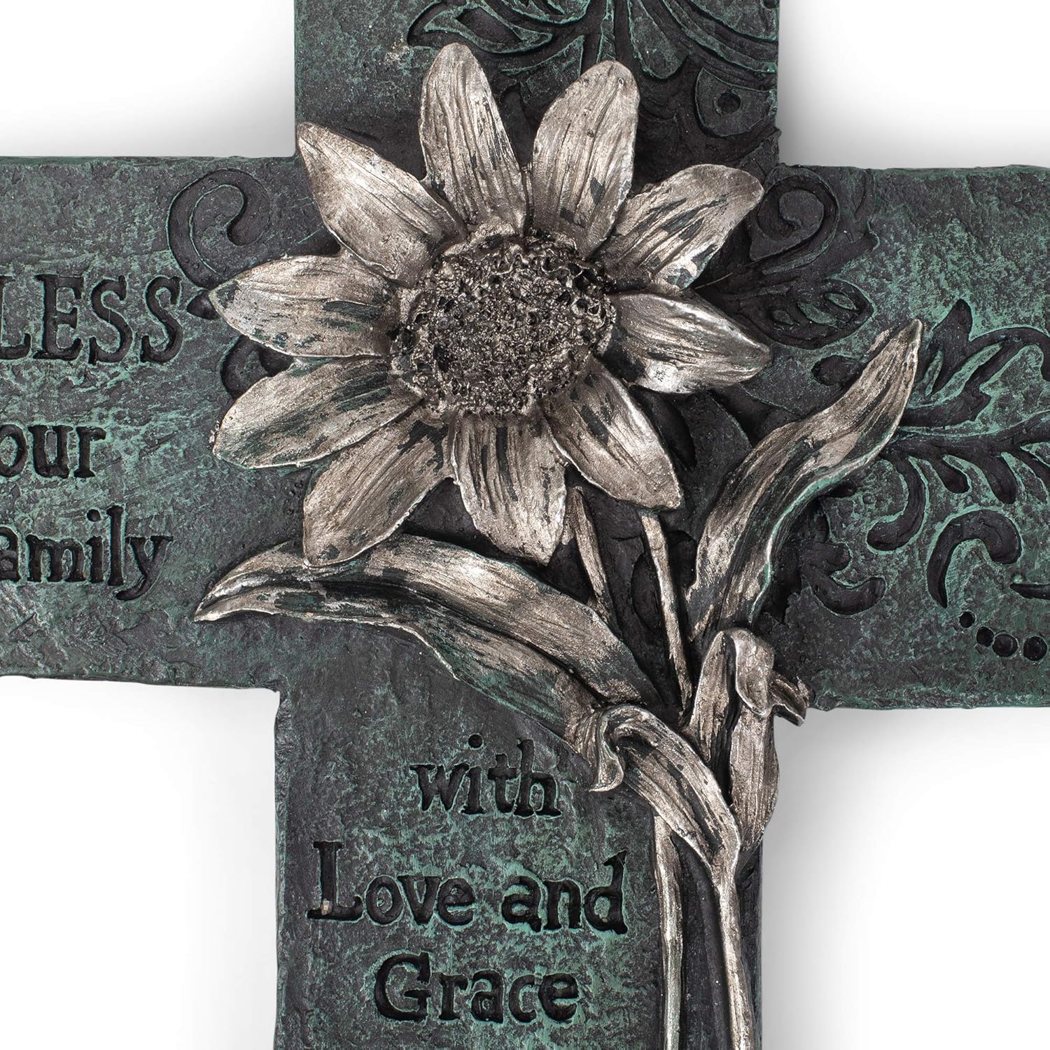 Dicksons Bless Our Family Wall Cross 10 Inch Decorative