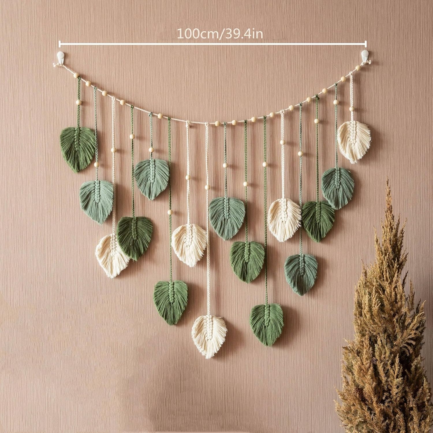 Kaket Boho Leaves Garland Wall Art Decor